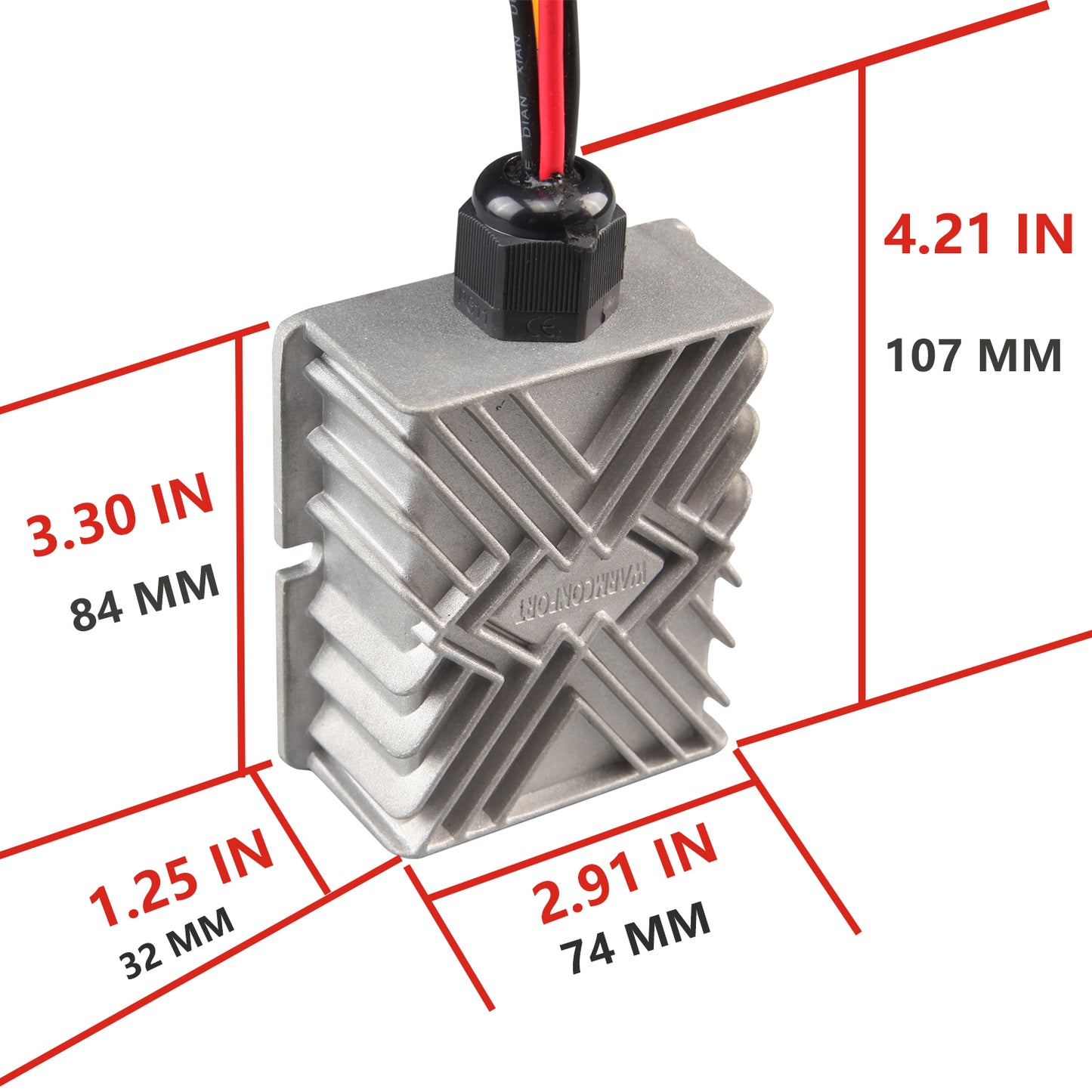 12V to 48V DC Step Up Converter Boost Waterproof Module Transformer 5A 6A